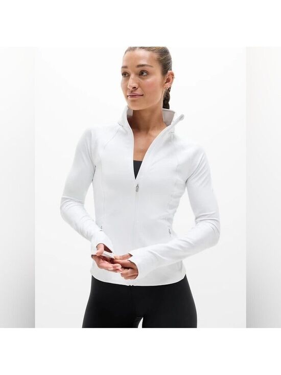 Athleta Jackets & Blazers - Athleta White Full-Zip Performance Jacket